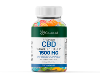 Goma Comestível de CBD Broad Spectrum 1500mg - 60 uni.